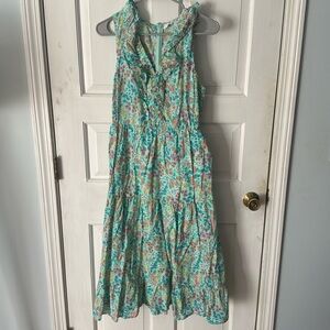 J.Crew factory floral tiered dress